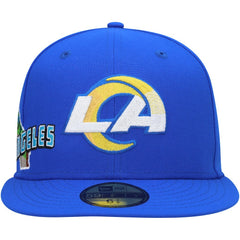 Los Angeles Rams New Era Stateview 59FIFTY Fitted Hat - Royal - NFL