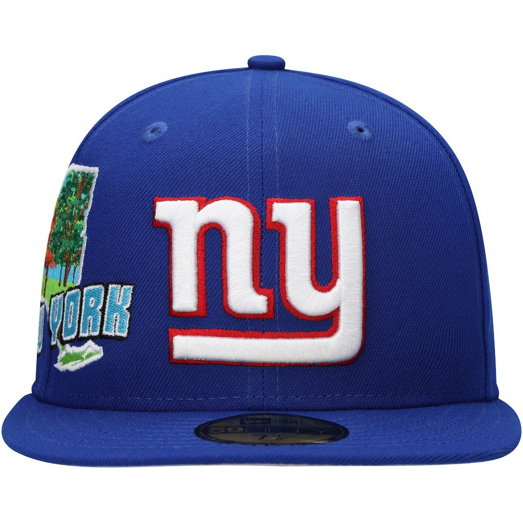 New York Giants New Era Stateview 59FIFTY Fitted Hat - Royal - NFL