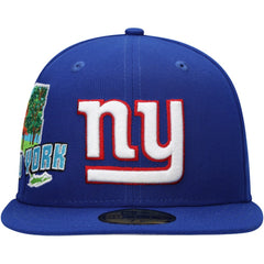 New York Giants New Era Stateview 59FIFTY Fitted Hat - Royal - NFL