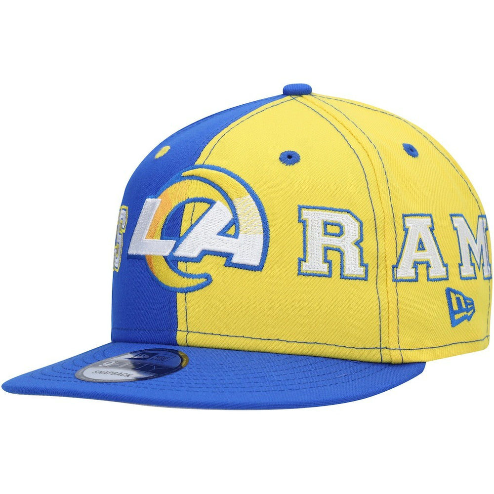 Los Angeles Rams New Era Team Split 9FIFTY Snapback Hat - Royal/Gold - NFL