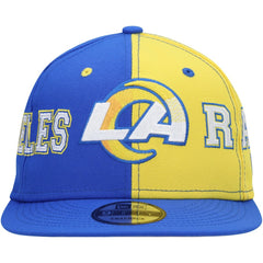 Los Angeles Rams New Era Team Split 9FIFTY Snapback Hat - Royal/Gold - NFL