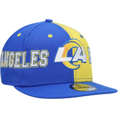 Los Angeles Rams New Era Team Split 9FIFTY Snapback Hat - Royal/Gold - NFL