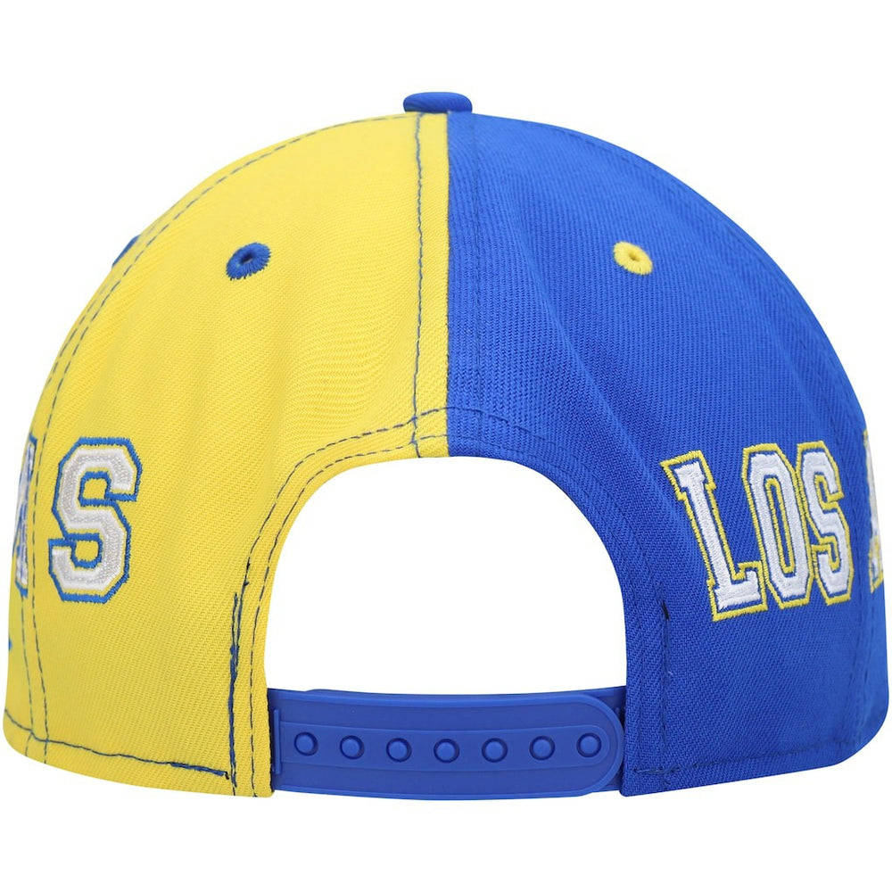 Los Angeles Rams New Era Team Split 9FIFTY Snapback Hat - Royal/Gold - NFL