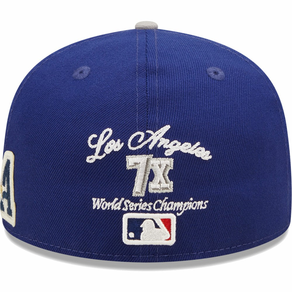 Los Angeles Dodgers New Era 2020 World Series Champions  Letterman 59FIFTY Fitted Hat Outlet