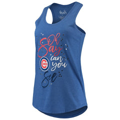 Chicago Cubs Touch Women's Americana Tri-Blend Racerback Tank Top Near Me