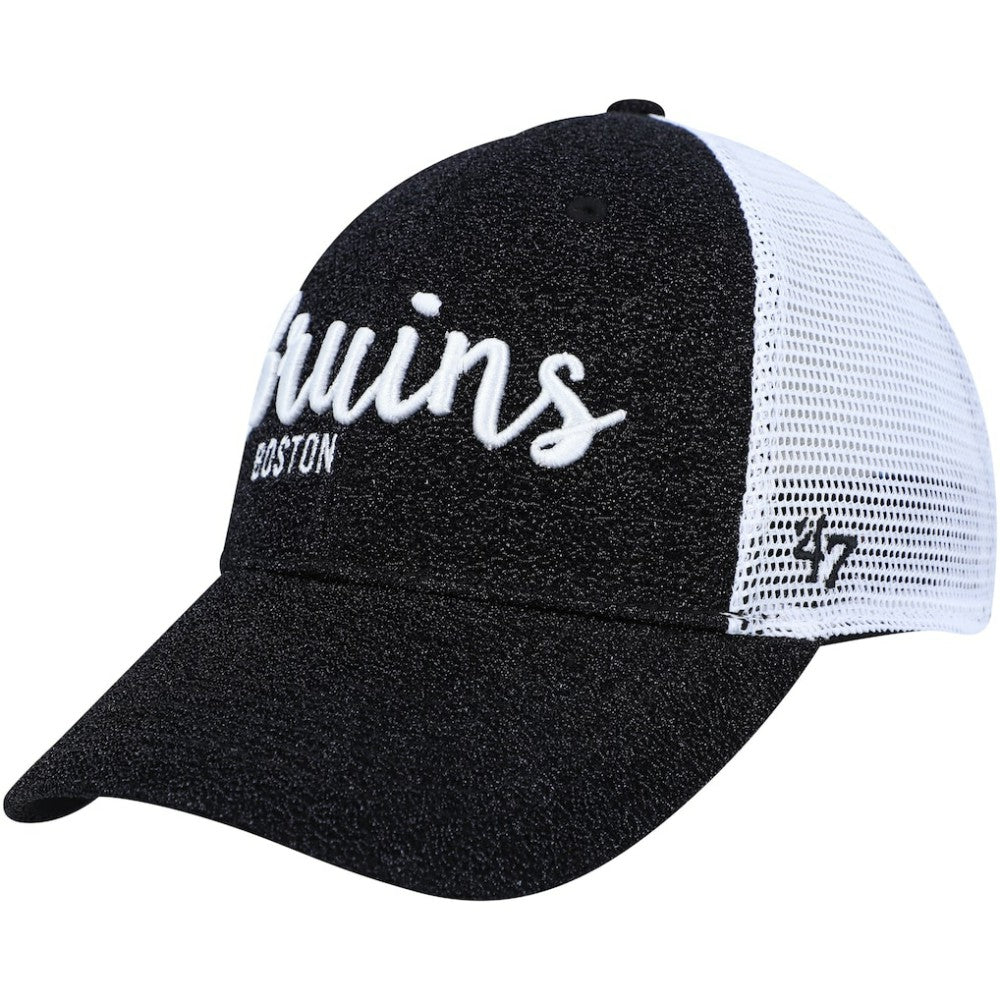 Boston Bruins '47 Women's Encore MVP Trucker Snapback Hat - Black/White | 47 brand discount