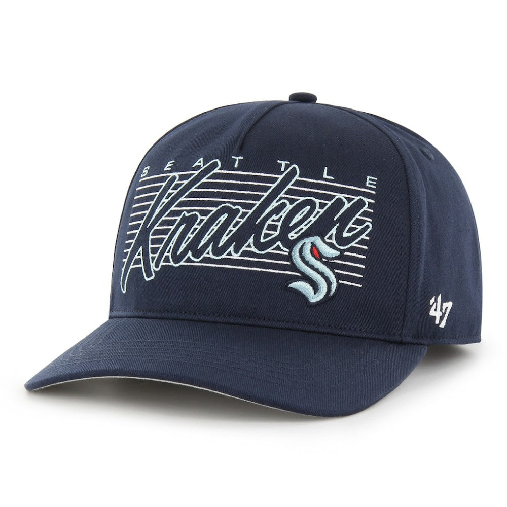Seattle Kraken '47 Marquee Hitch Snapback Hat - Deep Sea Blue | 47 brand Lifestyle