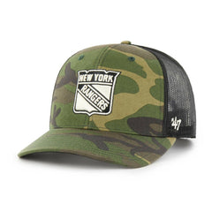 New York Rangers '47 Trucker Snapback Hat - Camo/Black | 47 brand near me