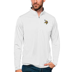 Minnesota Vikings Antigua Tribute Quarter-Zip Lightweight Pullover Top - White - NFL