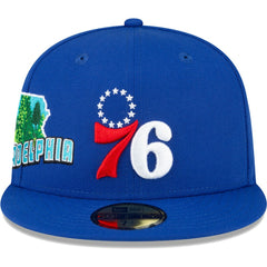 New Era Philadelphia 76ers Stateview 59FIFTY Fitted Hat Royal