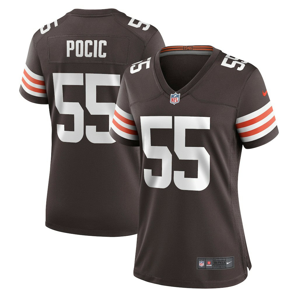 Ethan Pocic Cleveland Browns Women's Game Jersey - Brown - Nike