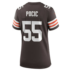 Ethan Pocic Cleveland Browns Women's Game Jersey - Brown - Nike