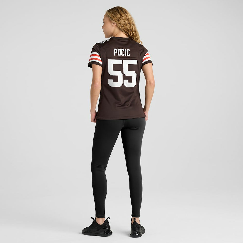 Ethan Pocic Cleveland Browns Women's Game Jersey - Brown - Nike