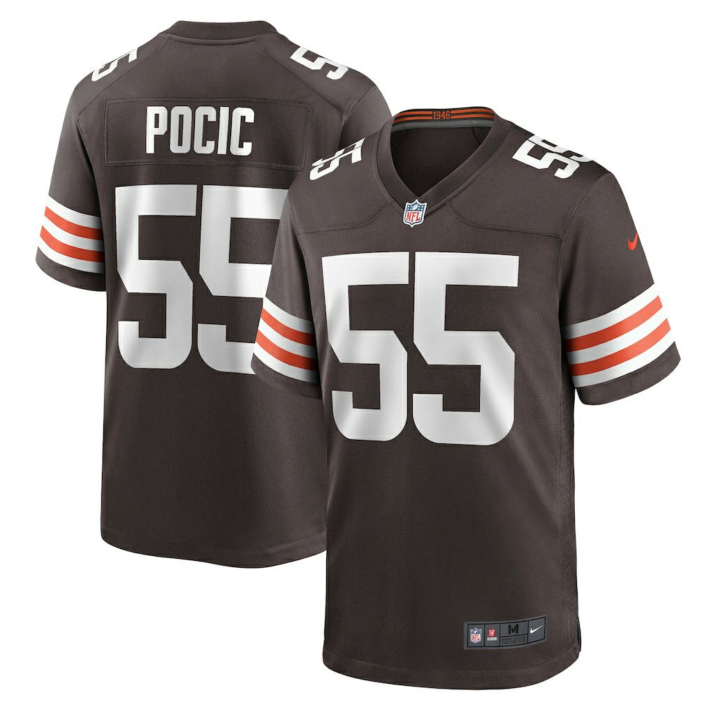 Ethan Pocic Cleveland Browns Game Jersey - Brown - Nike