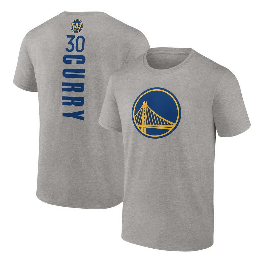 Stephen Curry Golden State Warriors Playmaker Name & Number T-Shirt Heathered Gray