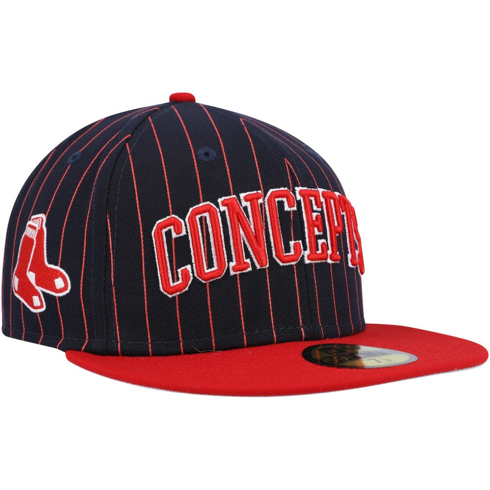 Boston Red Sox New Era Concepts Pinstripe 59FIFTY Fitted Hat Outlet