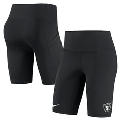 Las Vegas Raiders Women's Biker Shorts - Black - Nike