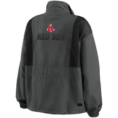 Boston Red Sox WEAR by Erin Andrews Women's Packable Half-Zip Jacket Discount