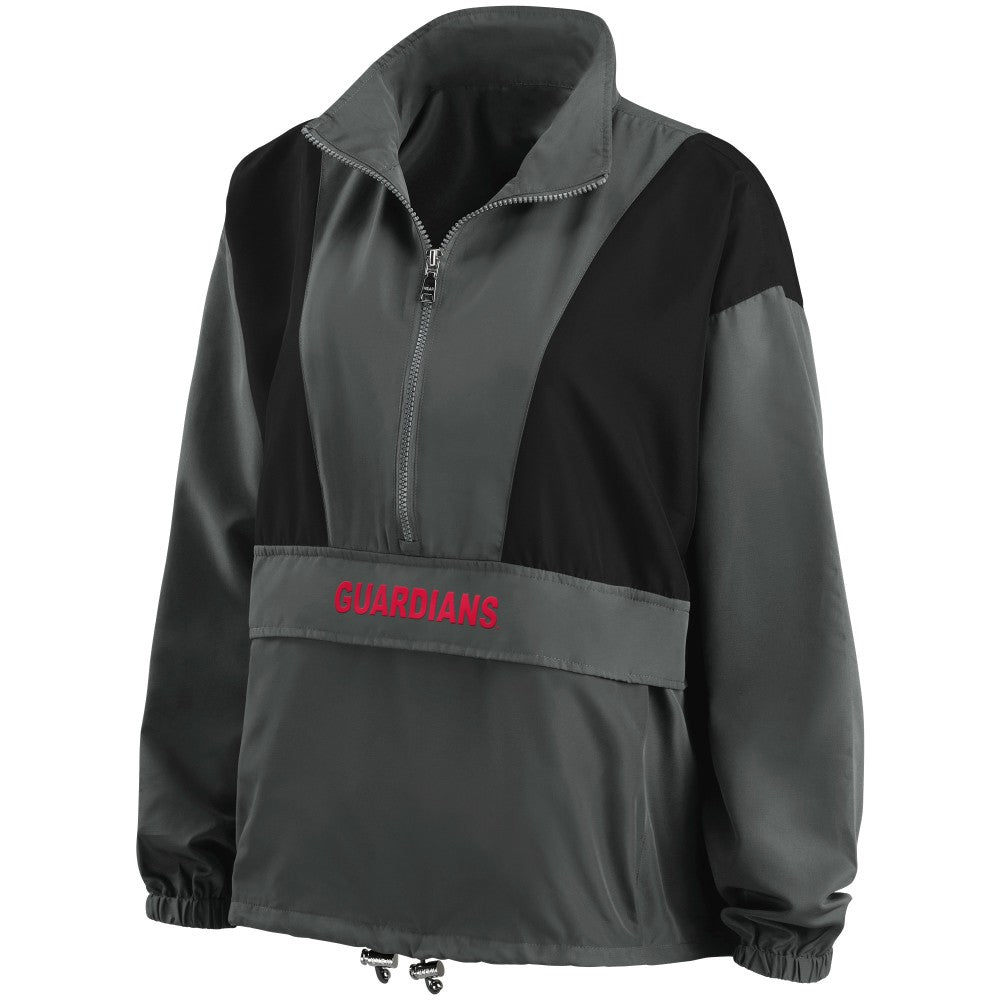 Cleveland Guardians WEAR by Erin Andrews Women's Packable Half-Zip Jacket Near Me