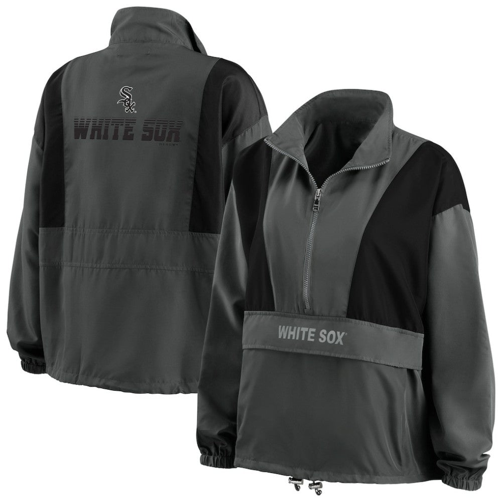 Chicago White Sox WEAR by Erin Andrews Women's Packable Half-Zip Jacket Discount