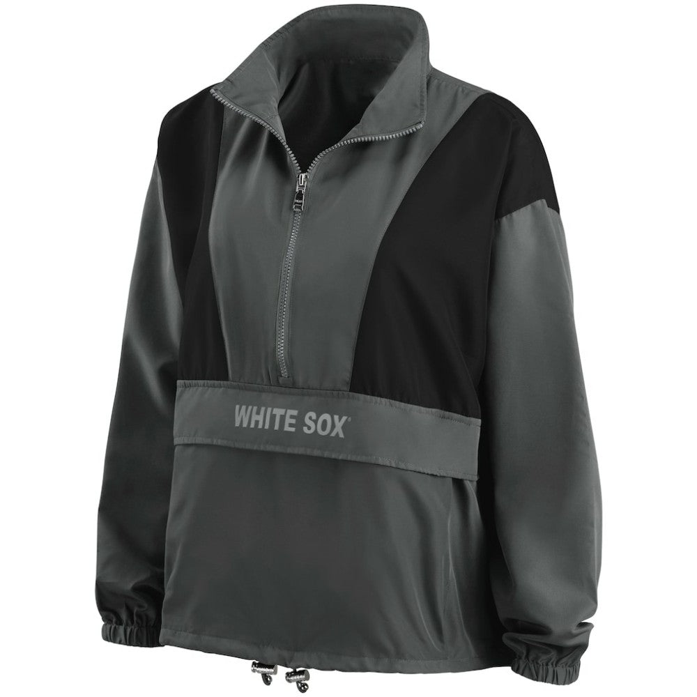 Chicago White Sox WEAR by Erin Andrews Women's Packable Half-Zip Jacket Discount