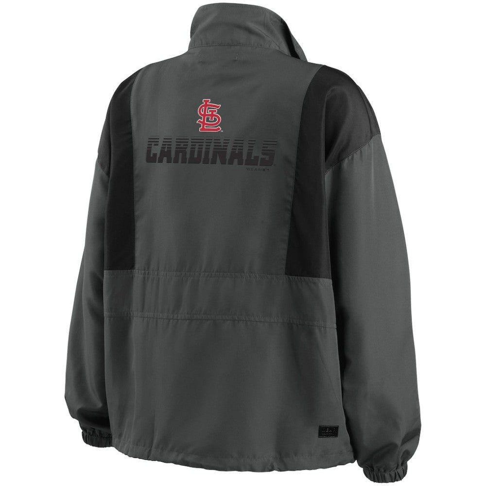 St. Louis Cardinals WEAR by Erin Andrews Women's Packable Half-Zip Jacket Online