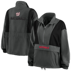 Washington Nationals WEAR by Erin Andrews Women's Packable Half-Zip Jacket Online
