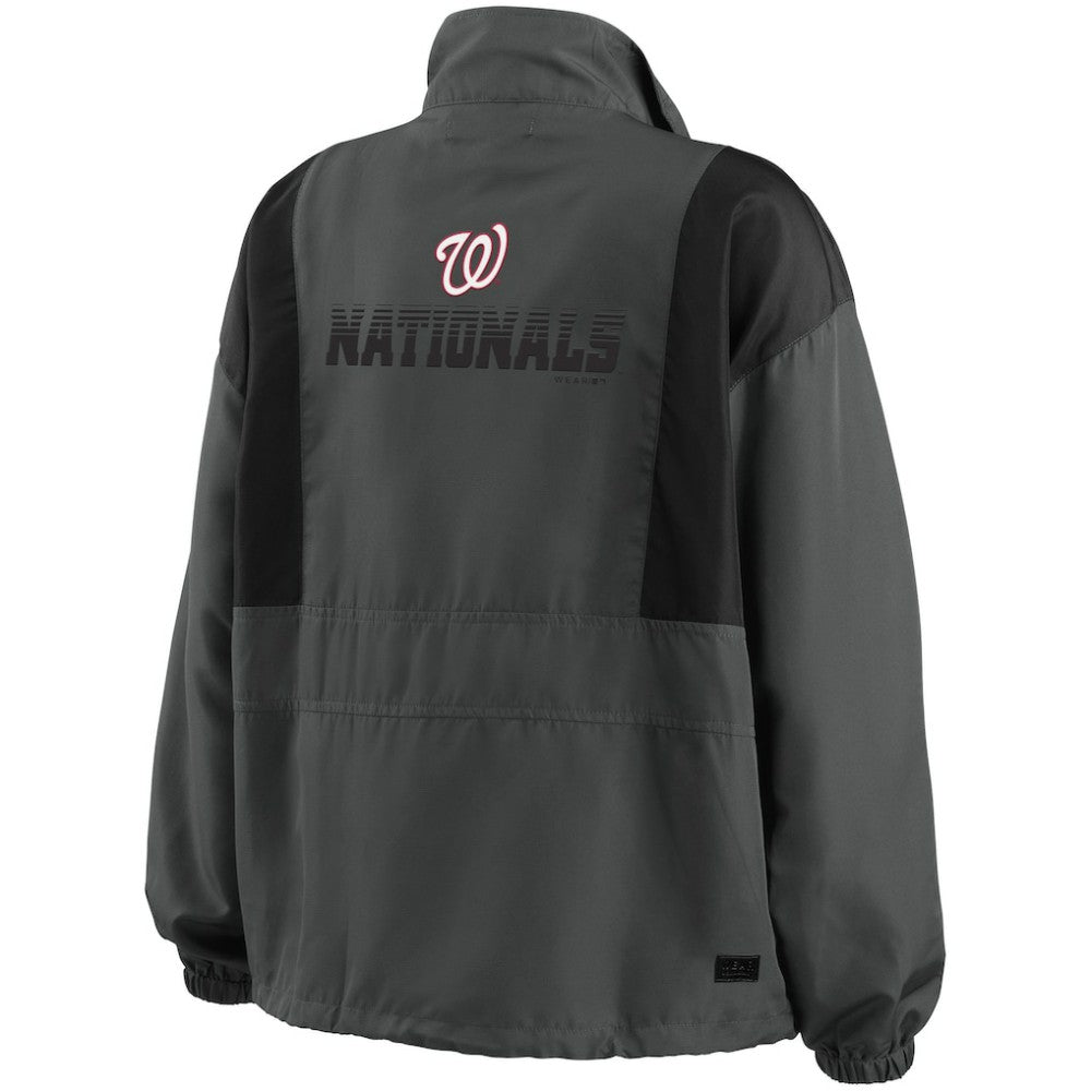 Washington Nationals WEAR by Erin Andrews Women's Packable Half-Zip Jacket Online