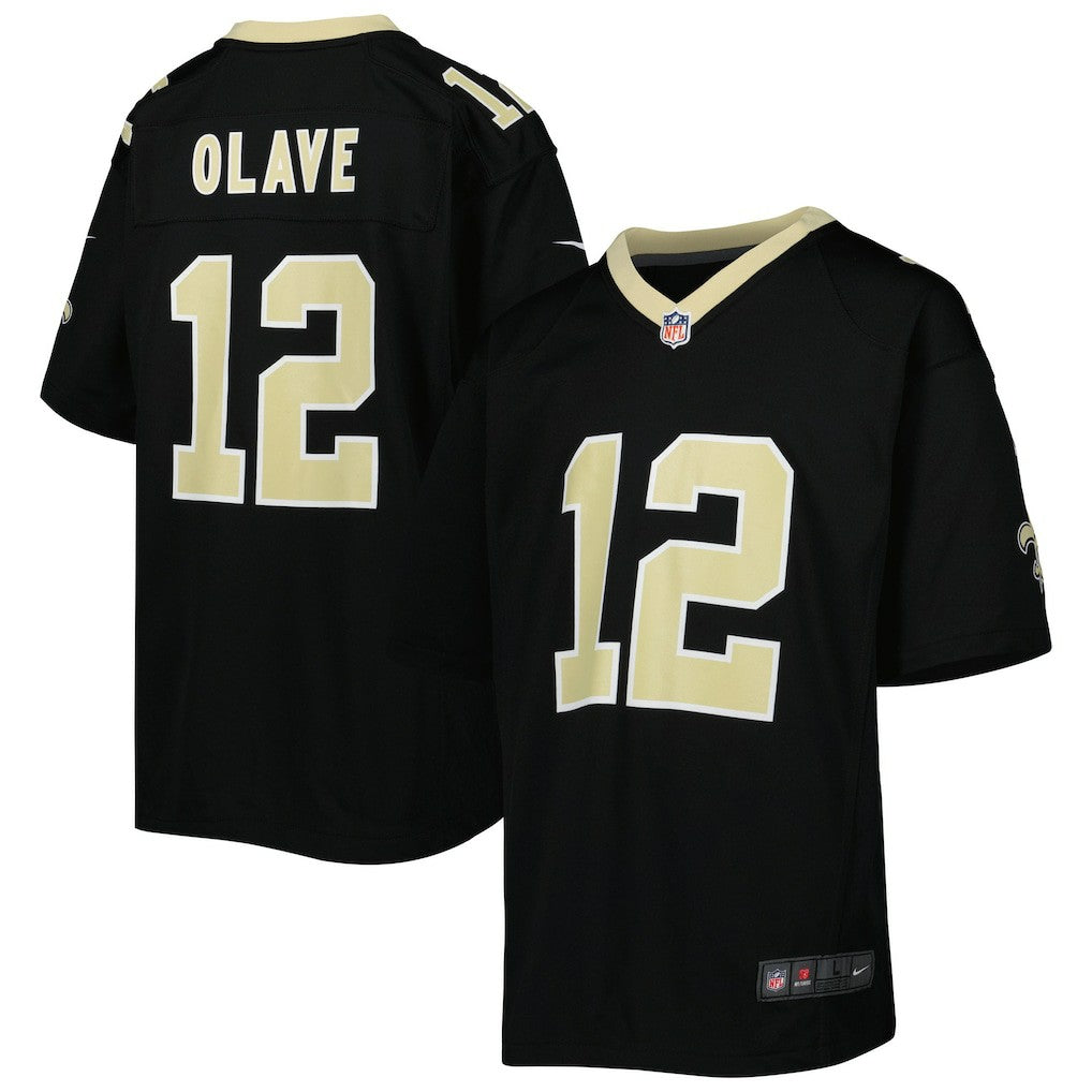 Chris Olave New Orleans Saints Youth Game Jersey - Black - Nike