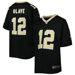 Chris Olave New Orleans Saints Youth Game Jersey - Black - Nike