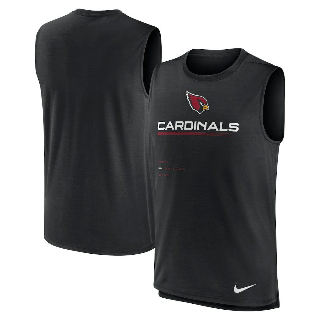 Arizona Cardinals Muscle Trainer Tank Top - Black - Nike
