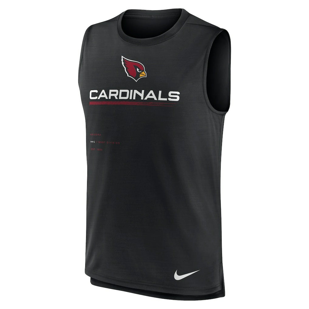 Arizona Cardinals Muscle Trainer Tank Top - Black - Nike