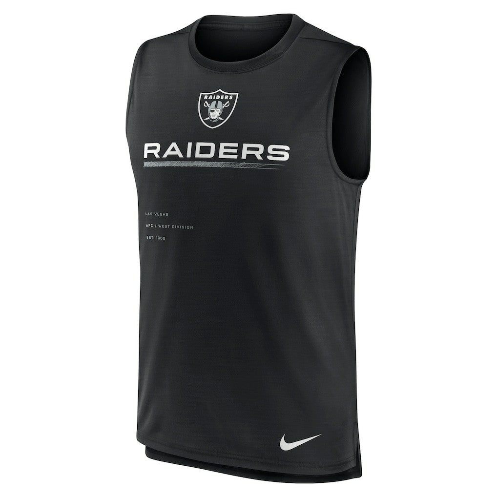 Las Vegas Raiders Muscle Trainer Tank Top - Black - Nike