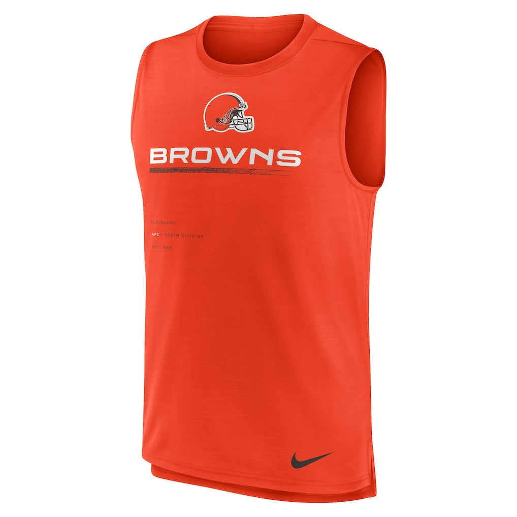 Cleveland Browns Muscle Trainer Tank Top - Orange - Nike