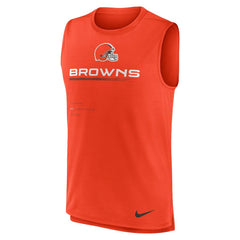 Cleveland Browns Muscle Trainer Tank Top - Orange - Nike