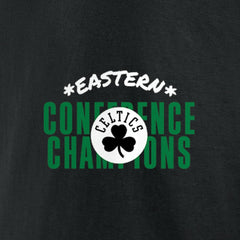 Fanatics Boston Celtics Women's 2022 Eastern Conference Champions Balanced Attack Roster V-Neck T-Shirt Black