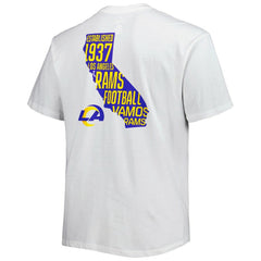 Los Angeles Rams Big & Tall Hometown Collection Hot Shot T-Shirt - White - Fanatics