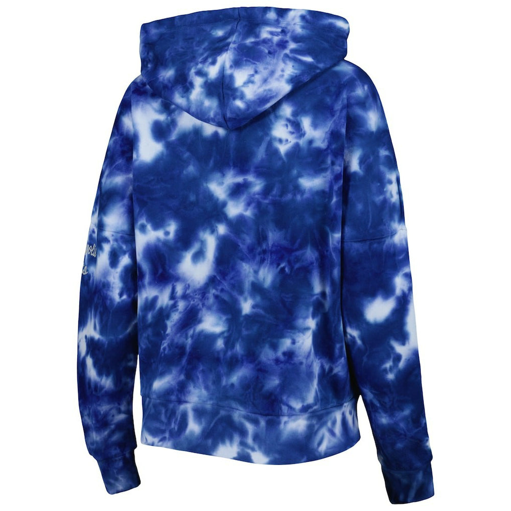 Indianapolis Colts New Era Women's Cloud Dye Fleece Pullover Hoodie - Royal - NFL