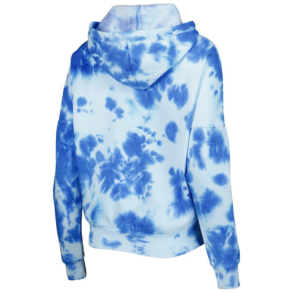 Los Angeles Chargers New Era Women's Cloud Dye Fleece Pullover Hoodie - Powder Blue - NFL