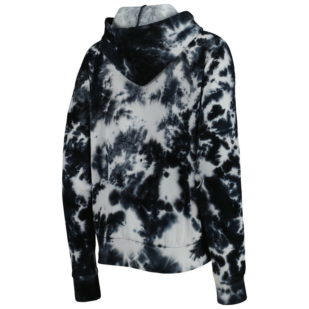 New Orleans Saints New Era Women's Cloud Dye Fleece Pullover Hoodie - Black - NFL