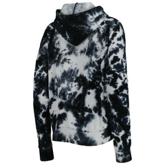 New Orleans Saints New Era Women's Cloud Dye Fleece Pullover Hoodie - Black - NFL