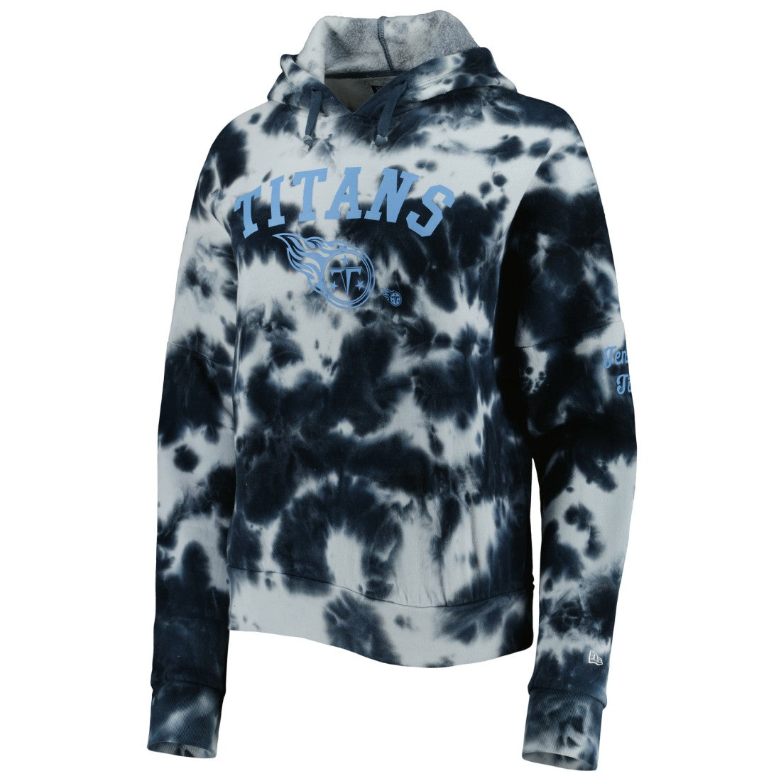 Tennessee Titans New Era Women's Cloud Dye Fleece Pullover Hoodie - Navy - NFL