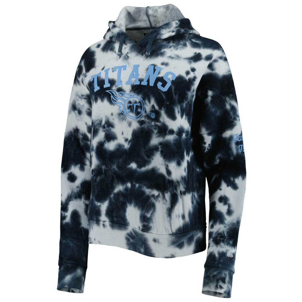 Tennessee Titans New Era Women's Cloud Dye Fleece Pullover Hoodie - Navy - NFL