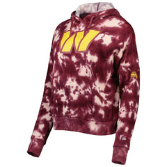 Washington Commanders New Era Women's Cloud Dye Fleece Pullover Hoodie - Burgundy - NFL