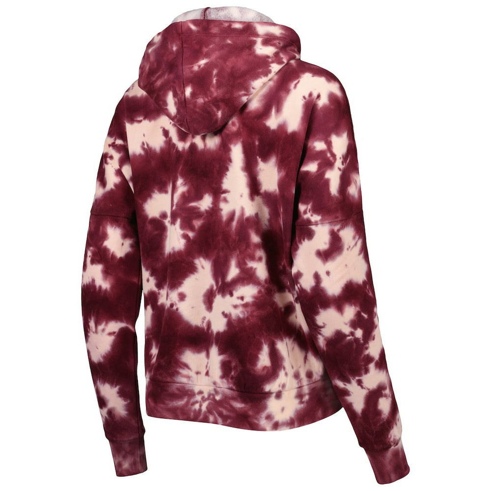 Washington Commanders New Era Women's Cloud Dye Fleece Pullover Hoodie - Burgundy - NFL