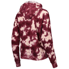 Washington Commanders New Era Women's Cloud Dye Fleece Pullover Hoodie - Burgundy - NFL