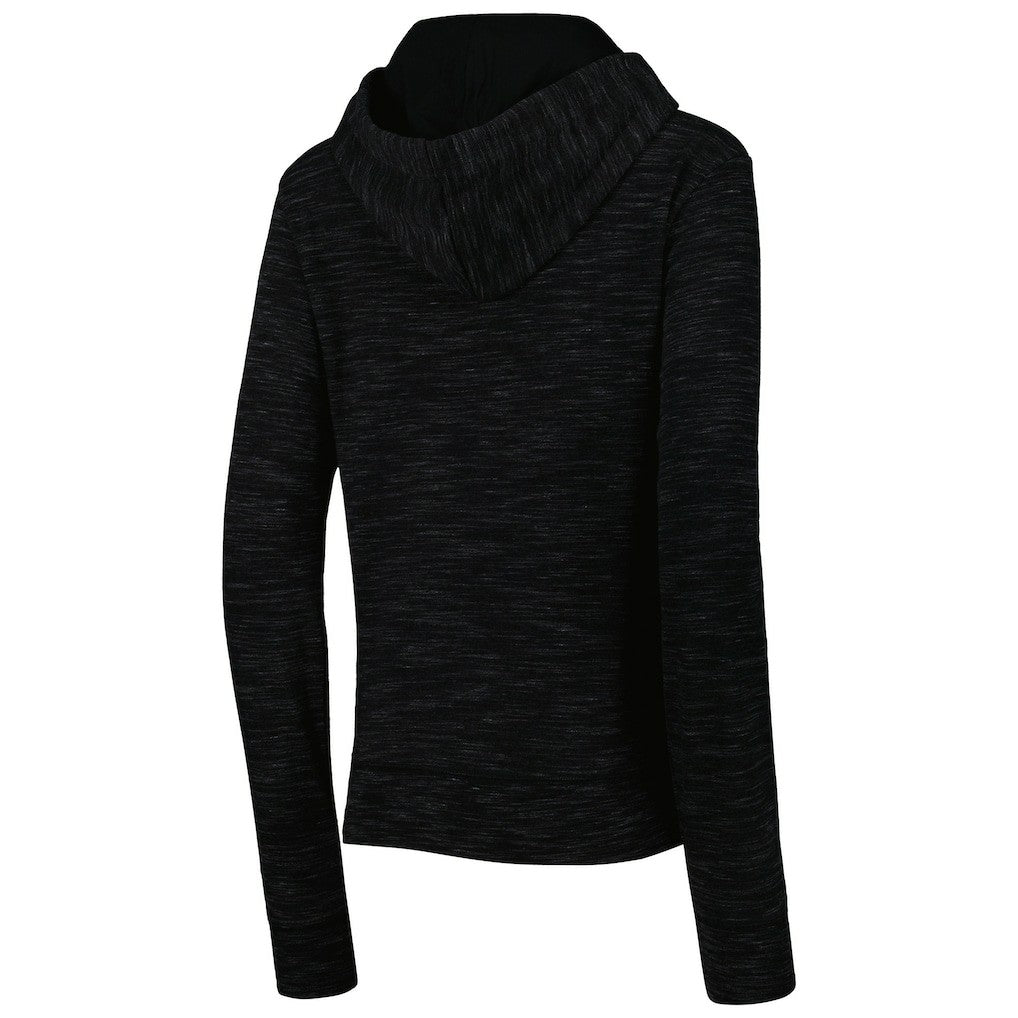 New Orleans Saints New Era Women's Reverse Space-Dye Full-Zip Hoodie - Black - NFL