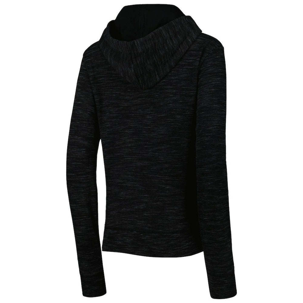 New Orleans Saints New Era Women's Reverse Space-Dye Full-Zip Hoodie - Black - NFL