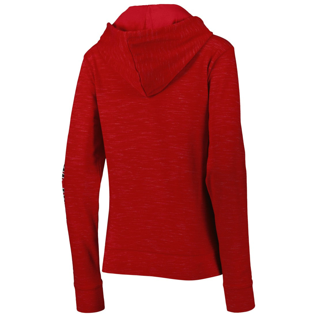 Tampa Bay Buccaneers New Era Women's Reverse Space-Dye Full-Zip Hoodie - Red - NFL