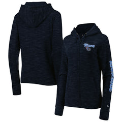 Tennessee Titans New Era Women's Reverse Full-Zip Hoodie - Navy - NFL